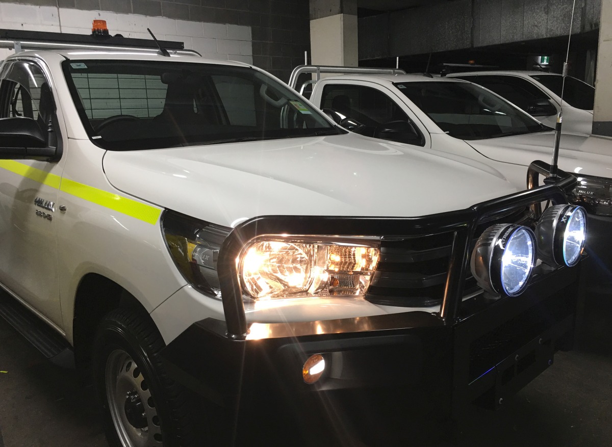 HiLux 2018 IPF 900 Xtreme LED Driving Lights on Bullbar Creative