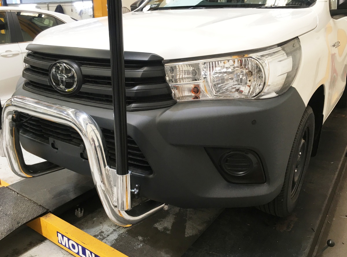 HiLux 2019 Front Parking Sensors Creative Installations