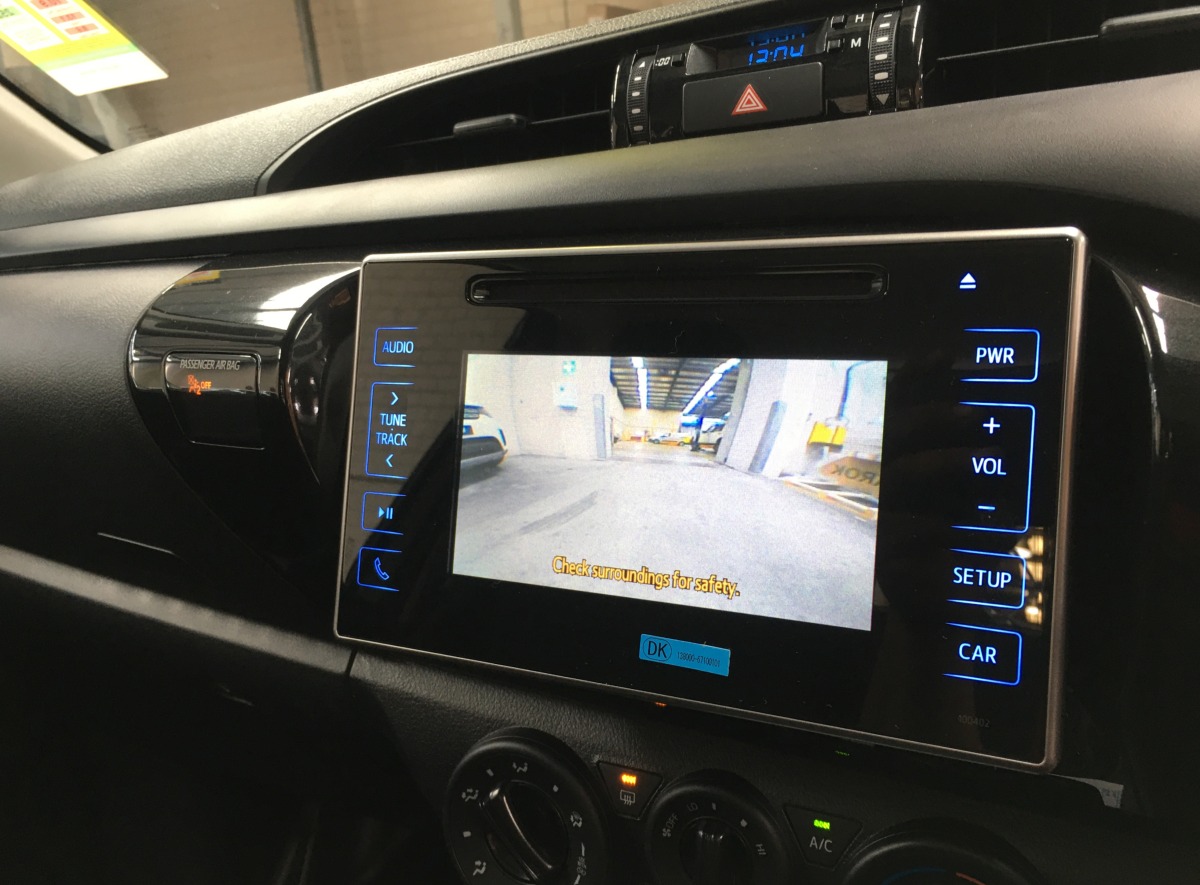 HiLux 2019 Integrated Reverse Camera Creative Installations