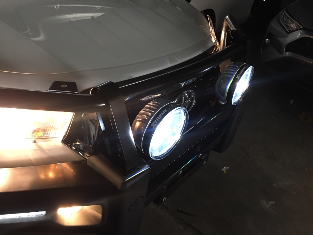 HiLux 2019 IPF 900 Xtreme LED Driving Lights on Bullbar Creative