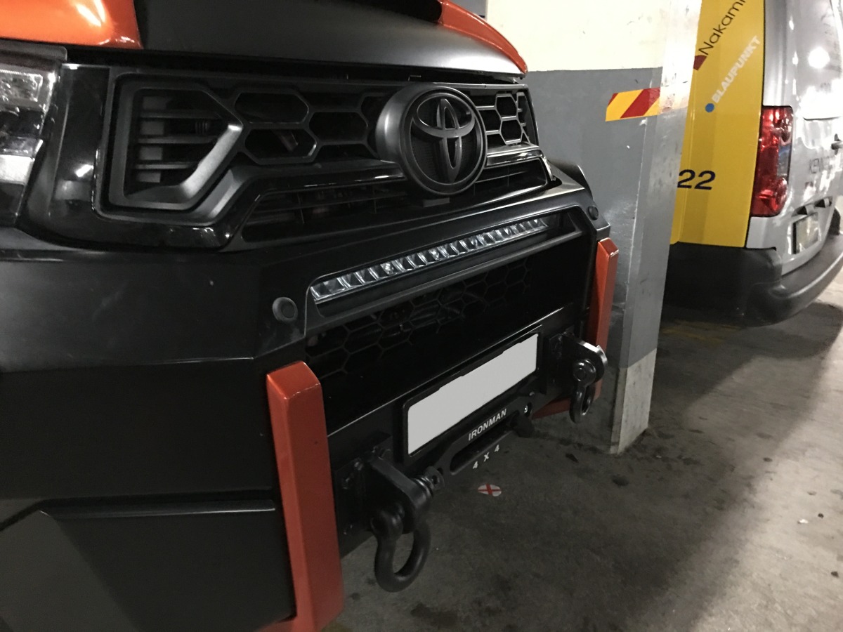 HiLux Rugged X 2018 Front Parking Sensors Creative Installations