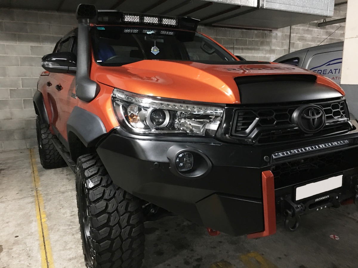 HiLux Rugged X 2018 Front Parking Sensors Creative Installations