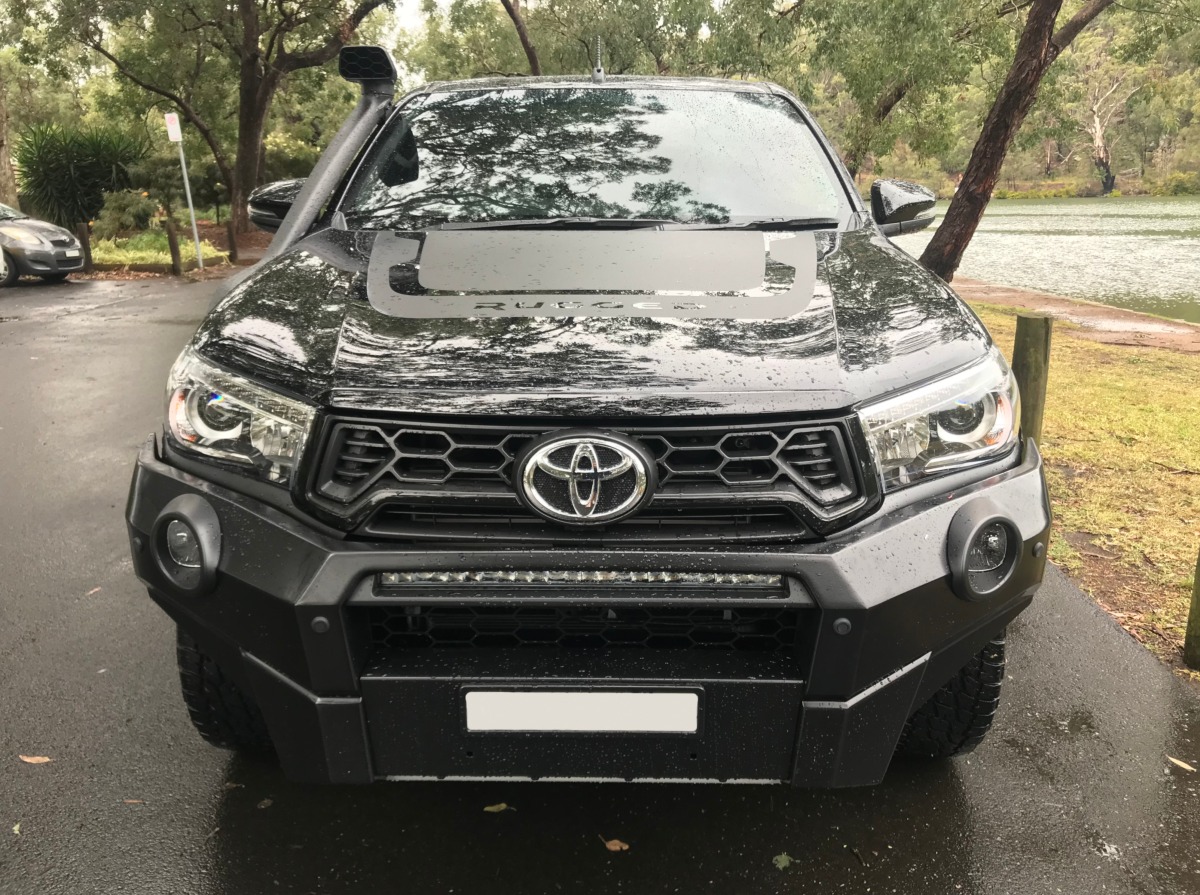 HiLux Rugged X 2019 Front Parking Sensors Creative Installations