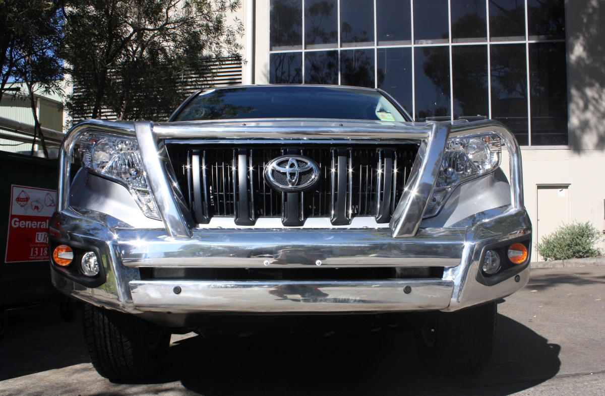 Prado 2016 Front Parking Sensors on Bullbar Creative Installations