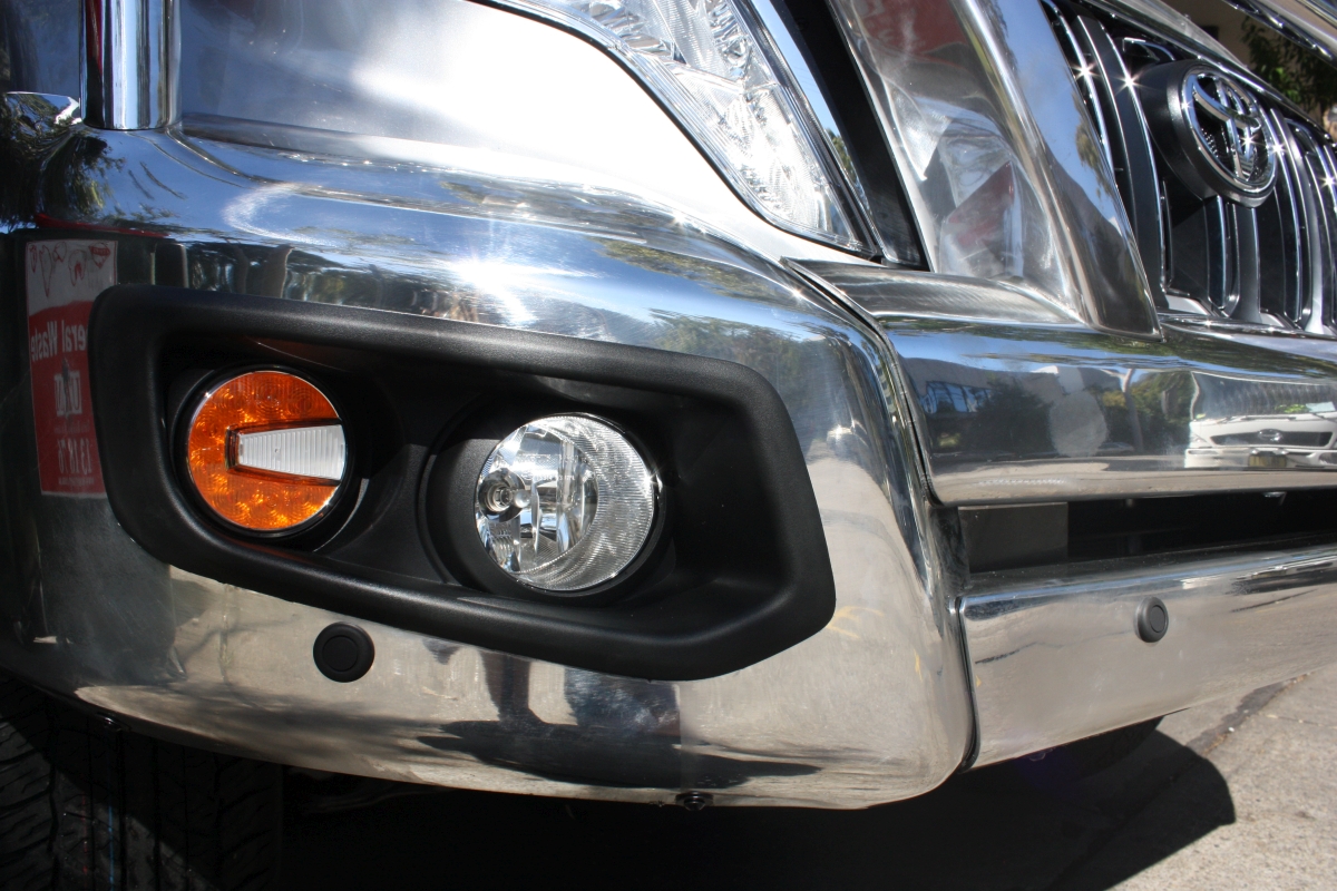 Prado 2016 Front Parking Sensors on Bullbar Creative Installations