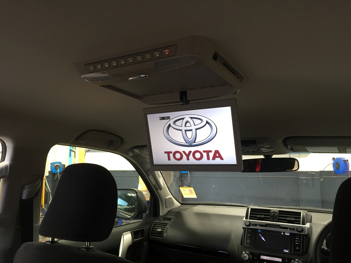 Prado 2016 10.2" Roof DVD Player Creative Installations
