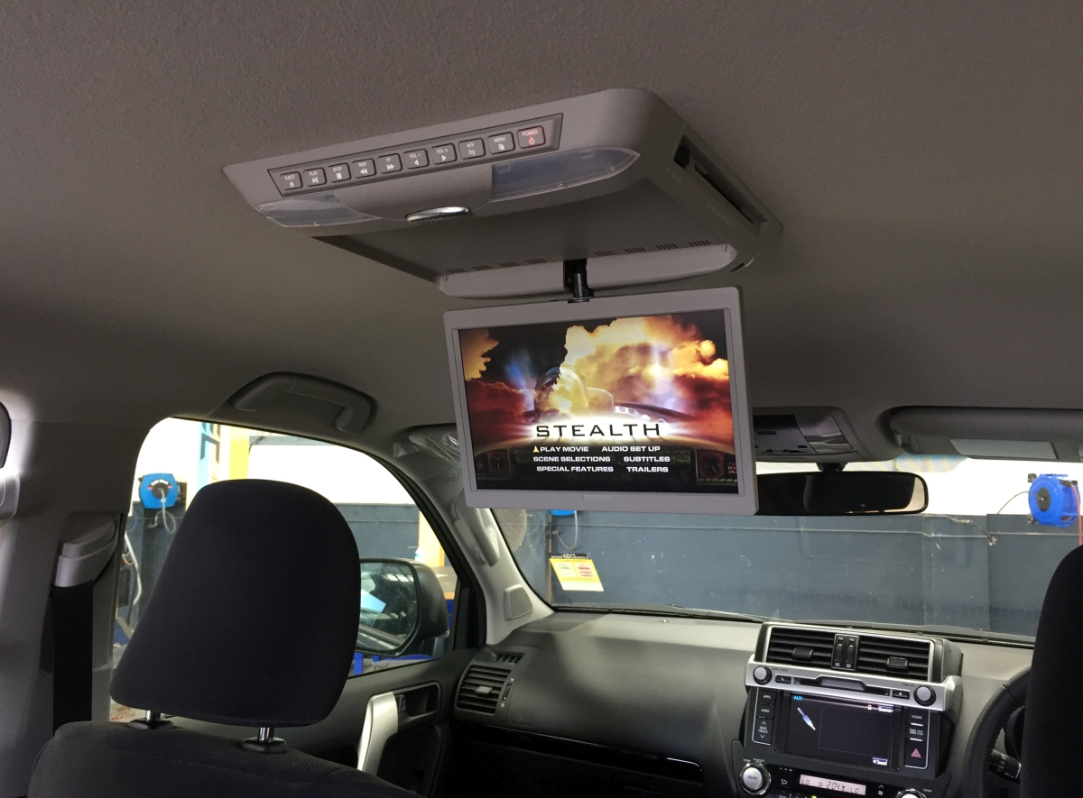 Prado 2016 10.2" Roof DVD Player Creative Installations