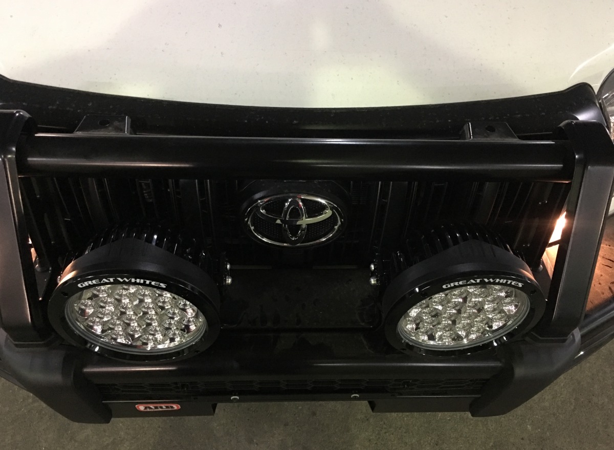 Prado 2017 Great Whites 220 LED Driving Lights Creative Installations