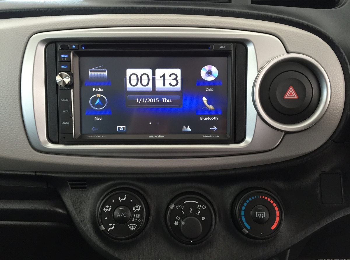 Yaris 2012 Axis 1408NAV Sat Nav Creative Installations