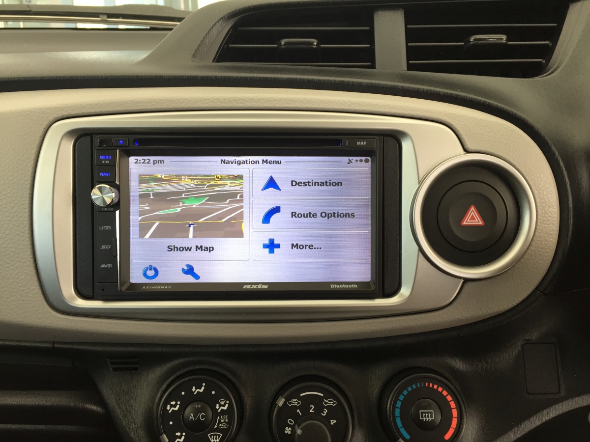 Yaris 2012 Axis 1408NAV Sat Nav Creative Installations