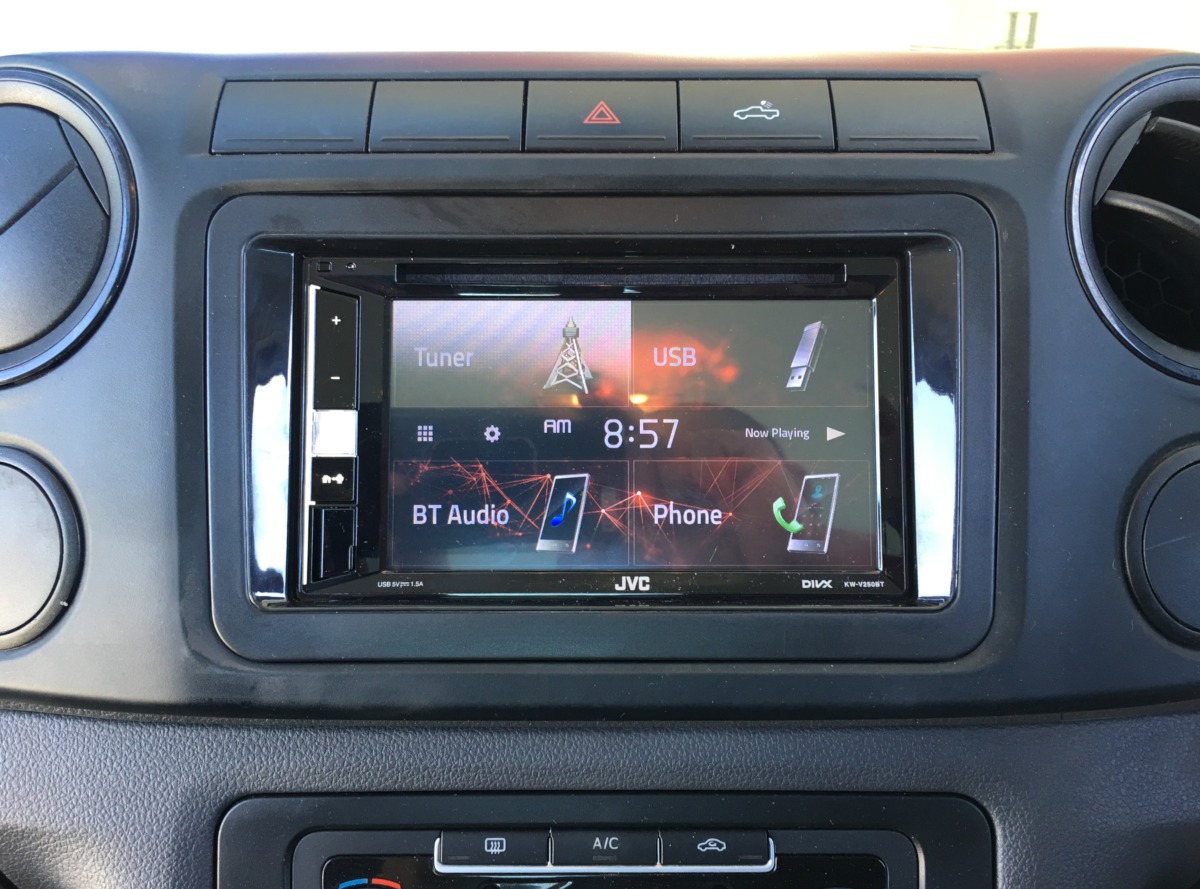 Amarok 2013 JVC KWV250BT Head Unit Creative Installations