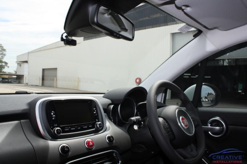 Fiat 500 store dash cam