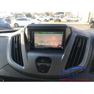 Transit van GPS Navigation System