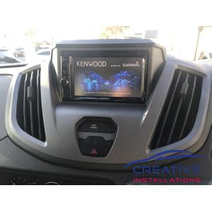 Transit van GPS Navigation System