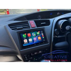 Civic Hatch Kenwood DMX7525S Car Stereo