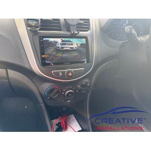Accent reversing camera upgrade