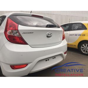 Accent reverse parking sensors