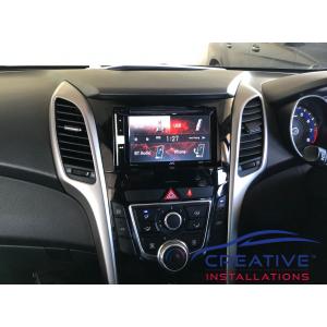 i30 JVC KW-V250BT Car Stereo