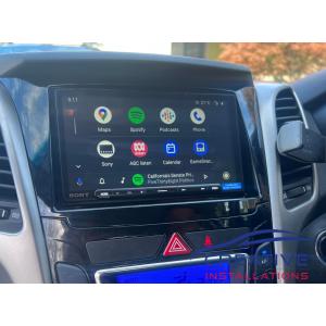 i30 Sony XAV-AX6000 Head Unit