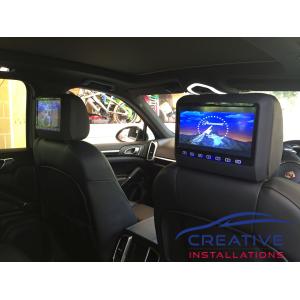 Cayenne Headrest DVD Players