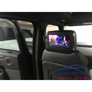 Range Rover Headrest DVD Players