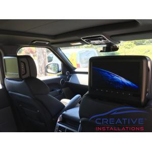 Range Rover Headrest DVD Players