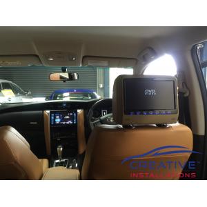 Fortuner Headrest DVD Players